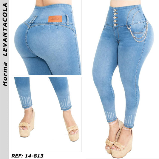 JEANS LEVANTA COLA PARA DAMA