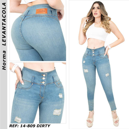 JEANS LEVANTA COLA PARA DAMA